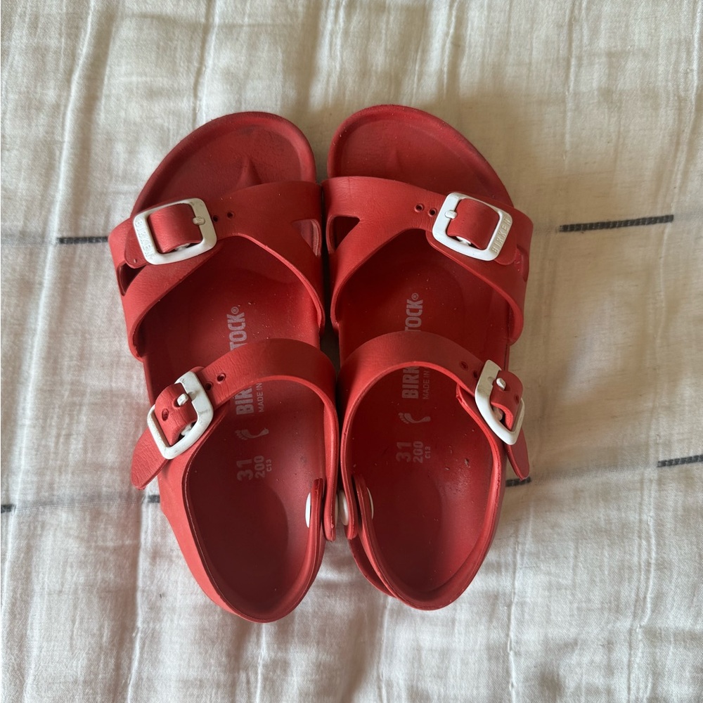 Red Eva Birkenstock Sandals, size 13